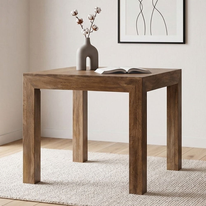 Oak Stain Dakota Mango Wood 80cm Dining Table - Due 28th September