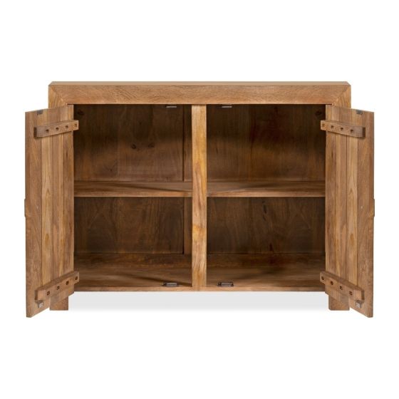 Acre & Artisan Light Solid Wood 2 Door Sideboard (96cm)