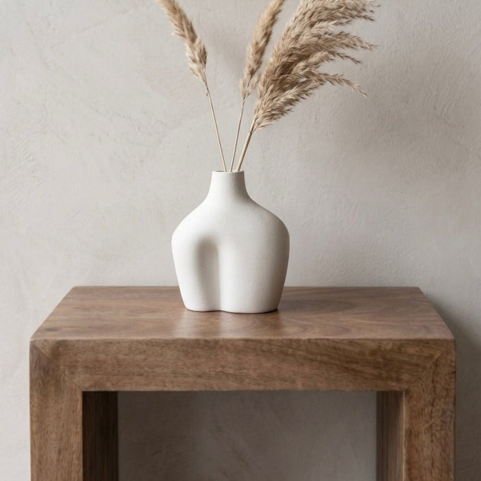 Oak Stain Dakota Mango Wood Rectangular Cube - In Stock