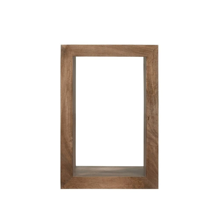 Oak Stain Dakota Mango Wood Rectangular Cube - In Stock