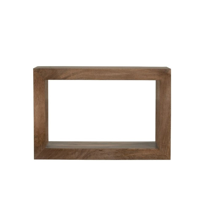 Oak Stain Dakota Mango Wood Rectangular Cube - In Stock