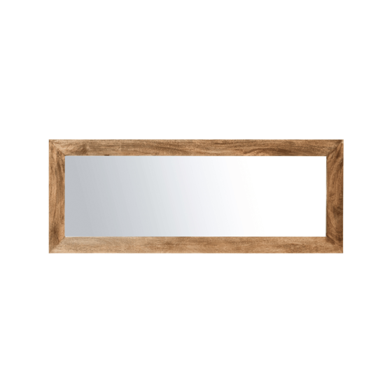 Acre & Artisan Oak Stain Solid Wood Tall Mirror (163cm)