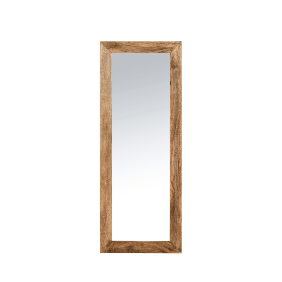 Acre & Artisan Oak Stain Solid Wood Tall Mirror (163cm)