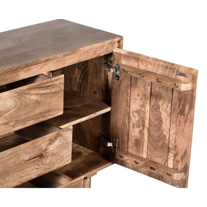 Oak Stain Scandi Mango 130cm Sideboard - In Stock