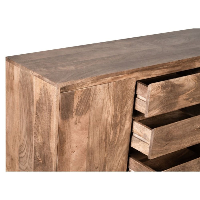 Oak Stain Scandi Mango 130cm Sideboard - In Stock