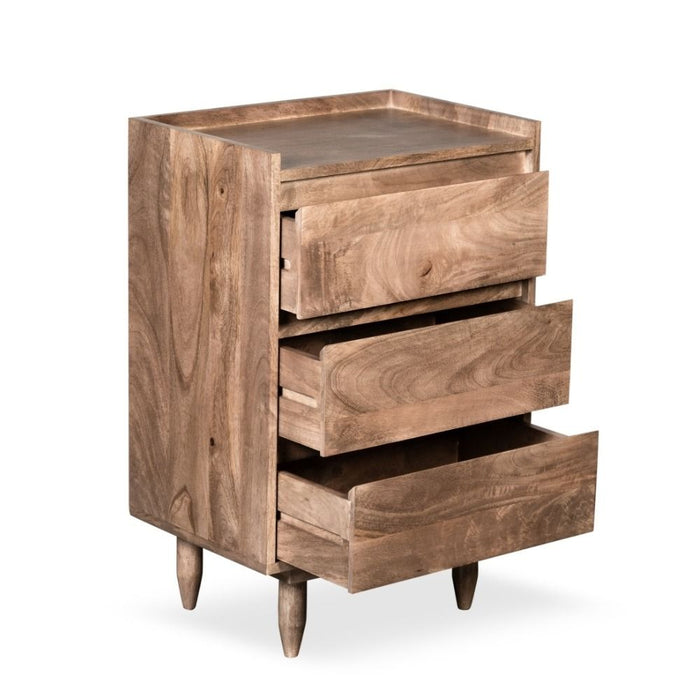 Oak Stain Scandi Mango 50cm Chest of Drawers - In Stock