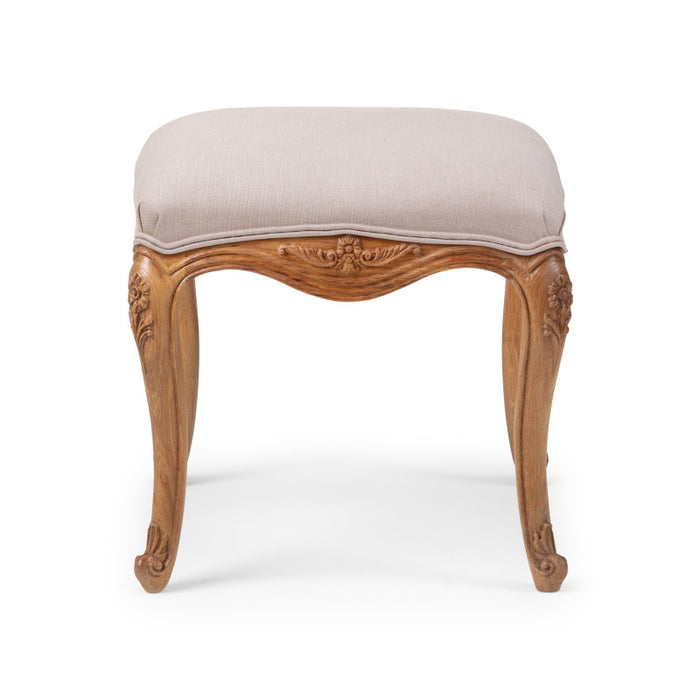 Villeneuve Oak French Style Dressing Table Stool