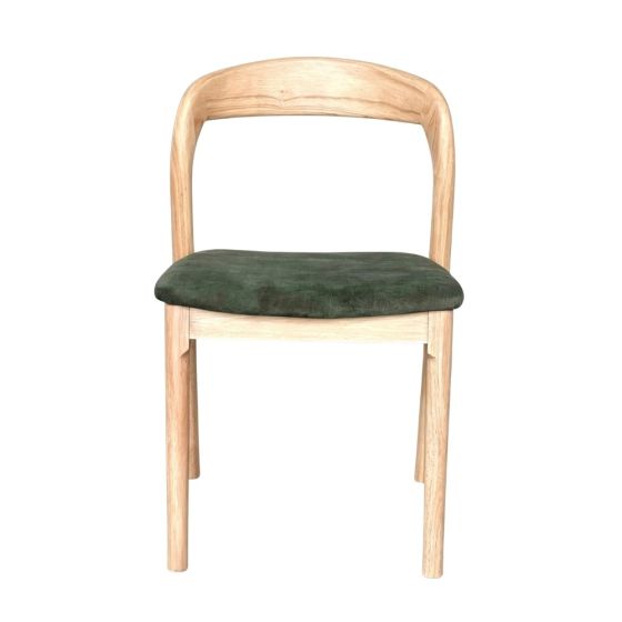 Acre & Artisan Oslo Green Velvet Dining Chair 4
