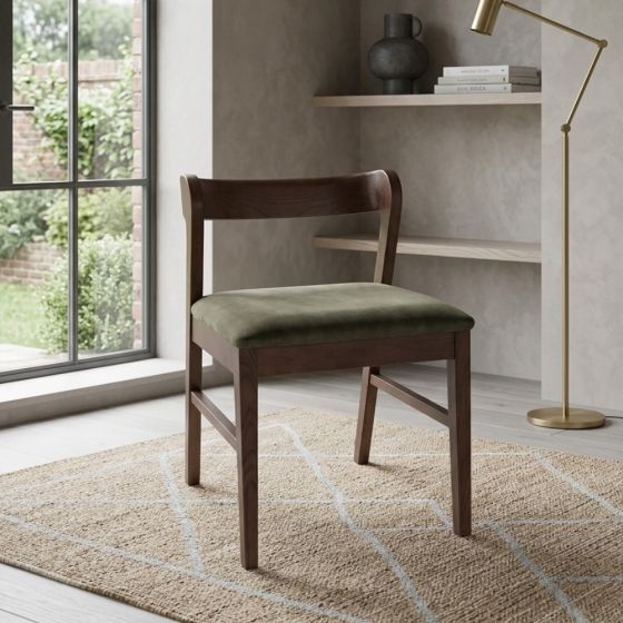 Acre & Artisan Oslo Green Velvet Dining Chair