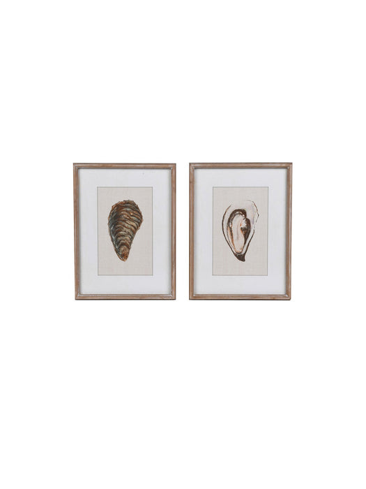 Oyster Framed Prints - Set of 2