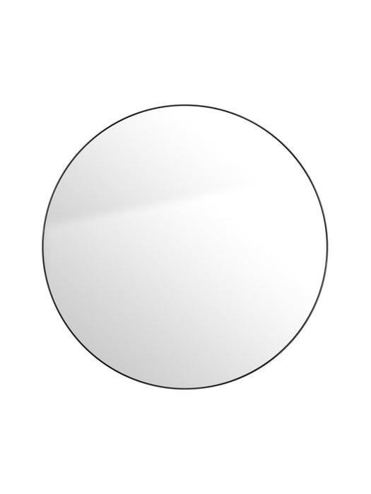Black Round Mirror