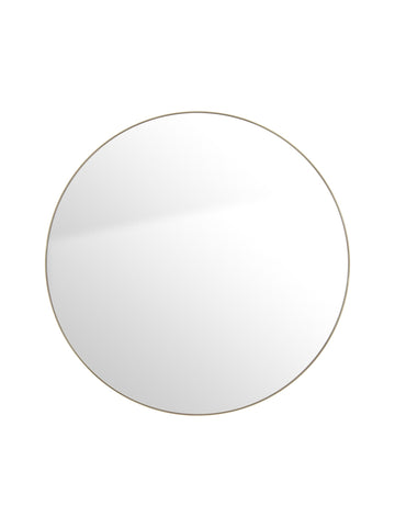 Champagne Round Mirror