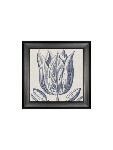Floral Linen II Framed Picture