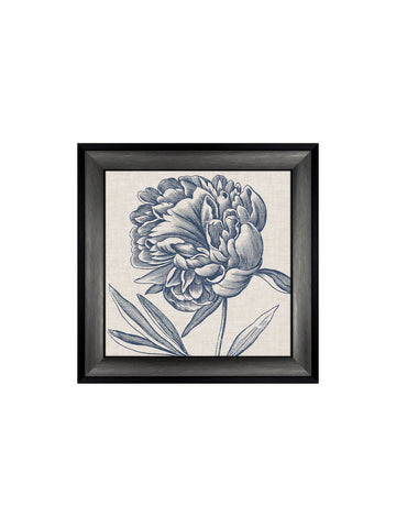 Floral Linen III Framed Picture
