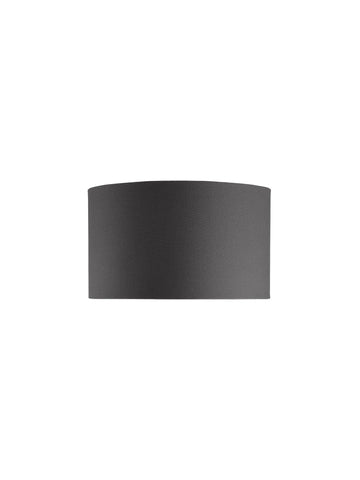 Tobias Handloomed Dark Grey Cylinder Shade 45cm