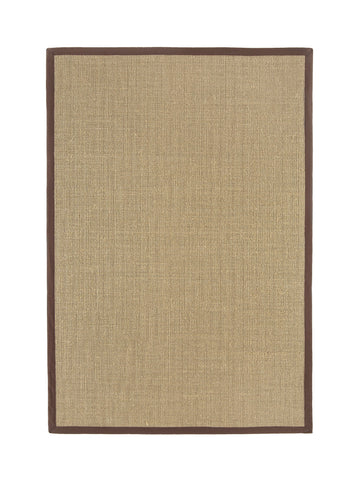 Sisal Chocolate Border Rug