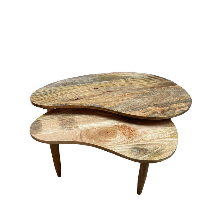 Scandi Mango Kidney Bean Coffee Table - In Stock