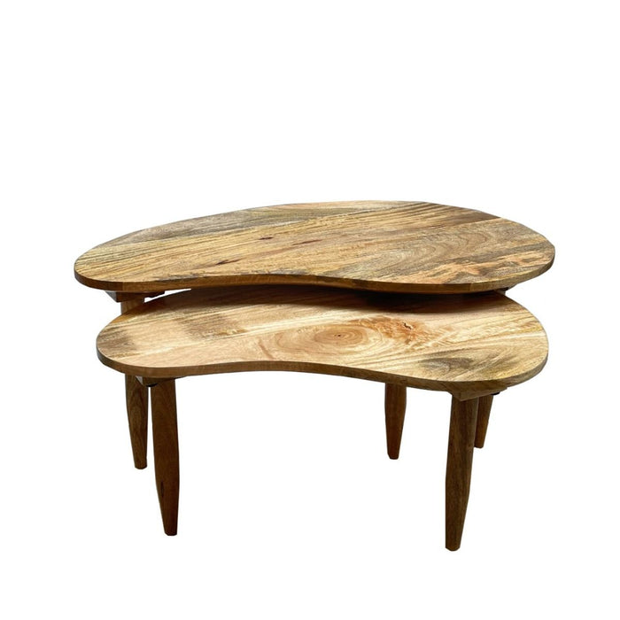 Scandi Mango Kidney Bean Coffee Table - In Stock