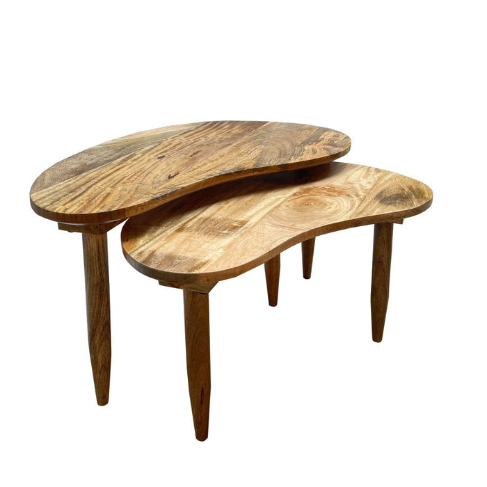 Scandi Mango Kidney Bean Coffee Table - In Stock