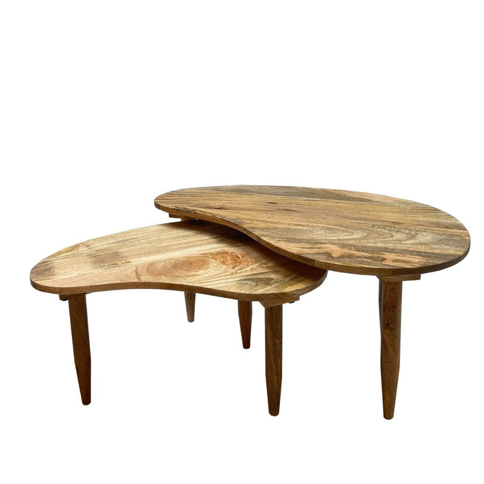 Scandi Mango Kidney Bean Coffee Table - In Stock