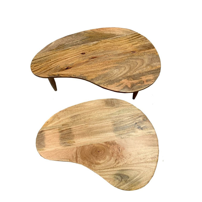 Scandi Mango Kidney Bean Coffee Table - In Stock