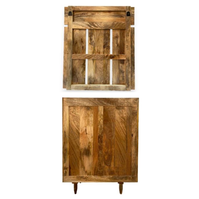 Scandi Mango 78cm Shoe Cupboard & Coat Hook - In Stock