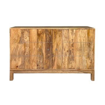Inset Light Mango 116cm Slim Sideboard