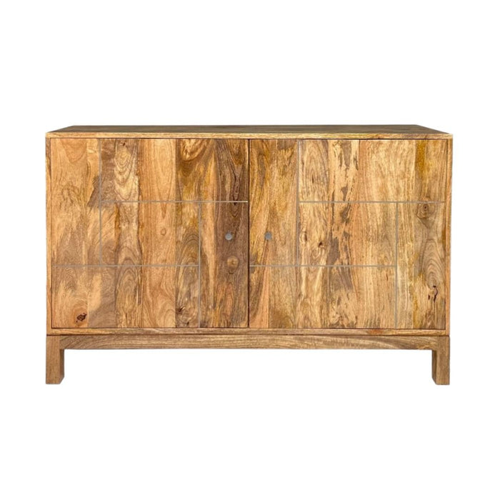 Inset Light Mango 116cm Slim Sideboard - In Stock