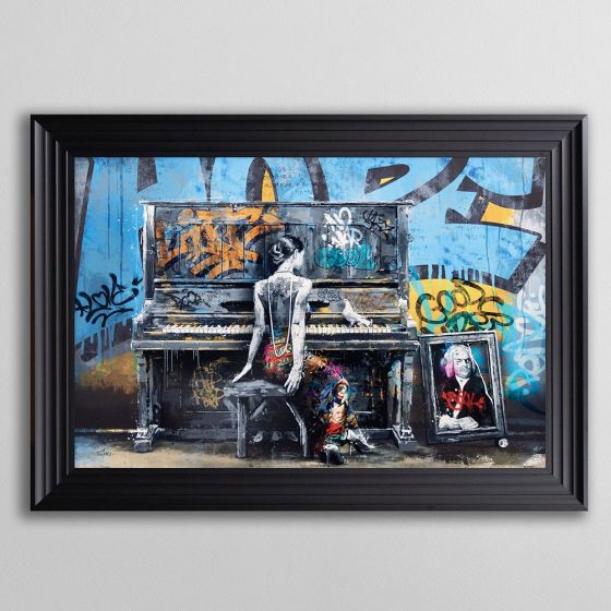Acre & Artisan Graffiti Framed Art Pianist