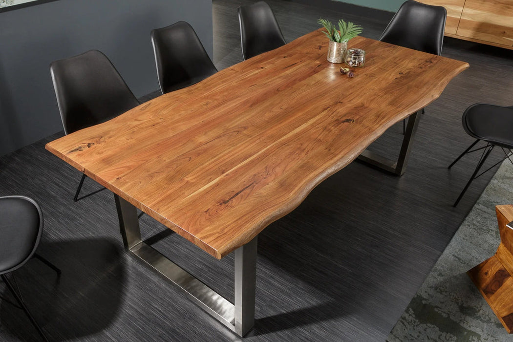 Dining Table Monolith 180cm Acacia Wood Honey