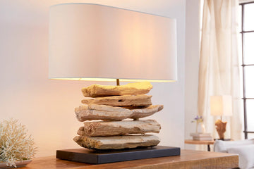 Table Lamp Riverine II 50cm Driftwood Beige