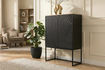 Cabinet Orbit 120cm Mango Wood Black