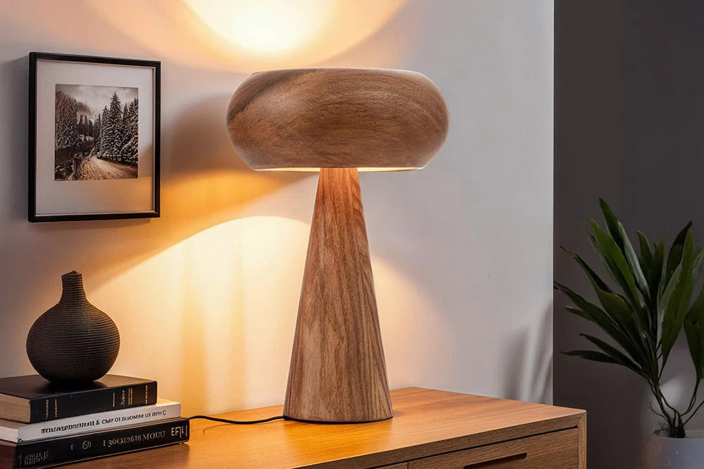 Table Lamp Alva 37cm Acacia Wood Veneer