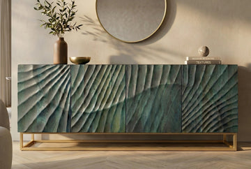 Sideboard Fossil 177cm Mango Wood Turquoise