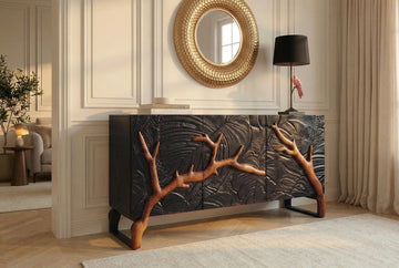 Sideboard Forest 160cm Mango Wood Black