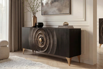 Sideboard Golden Eye 177cm Mango Wood Black