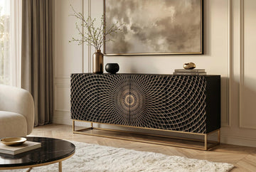 Sideboard Illusion 177cm Mango Wood Black