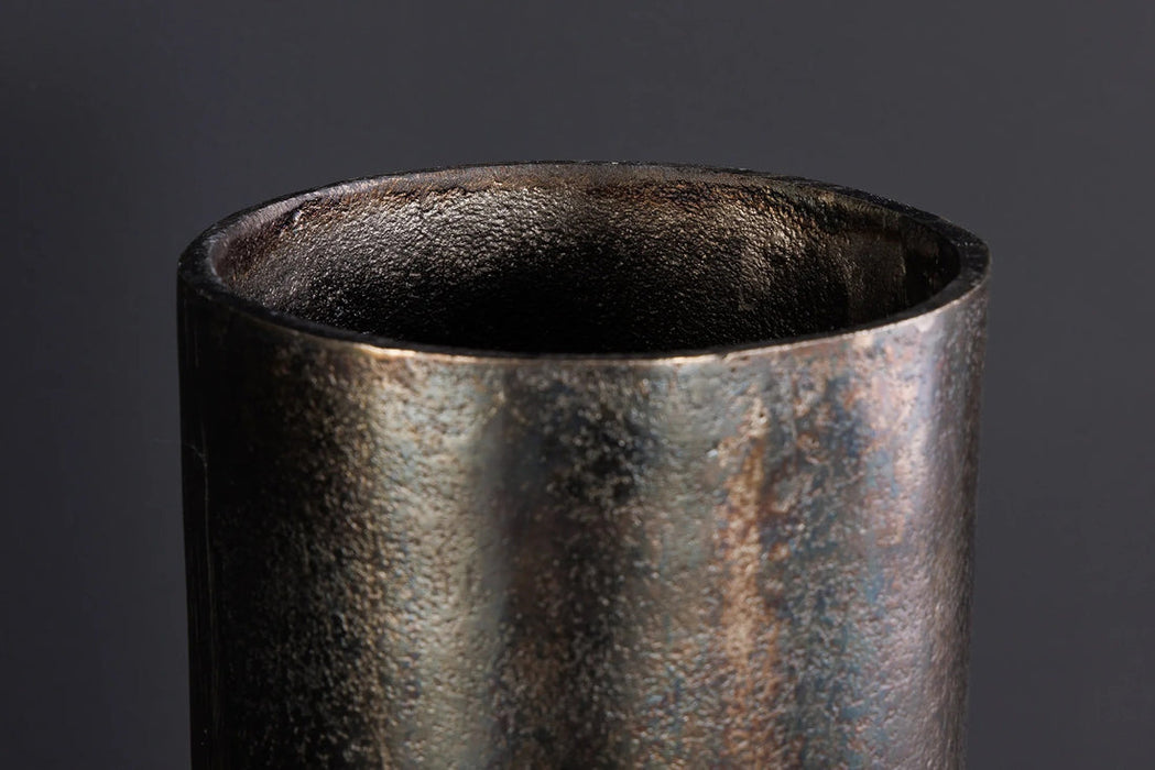 Decorative Vase Precious 50cm Metal Black Gold