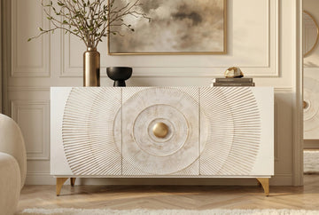 Sideboard Golden Eye 140cm Mango Wood White