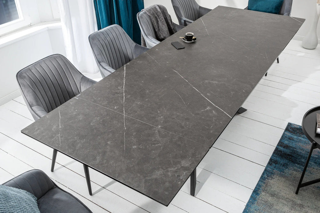 Extendable Dining Table Galactic 180-220-260cm Ceramic Graphite Look