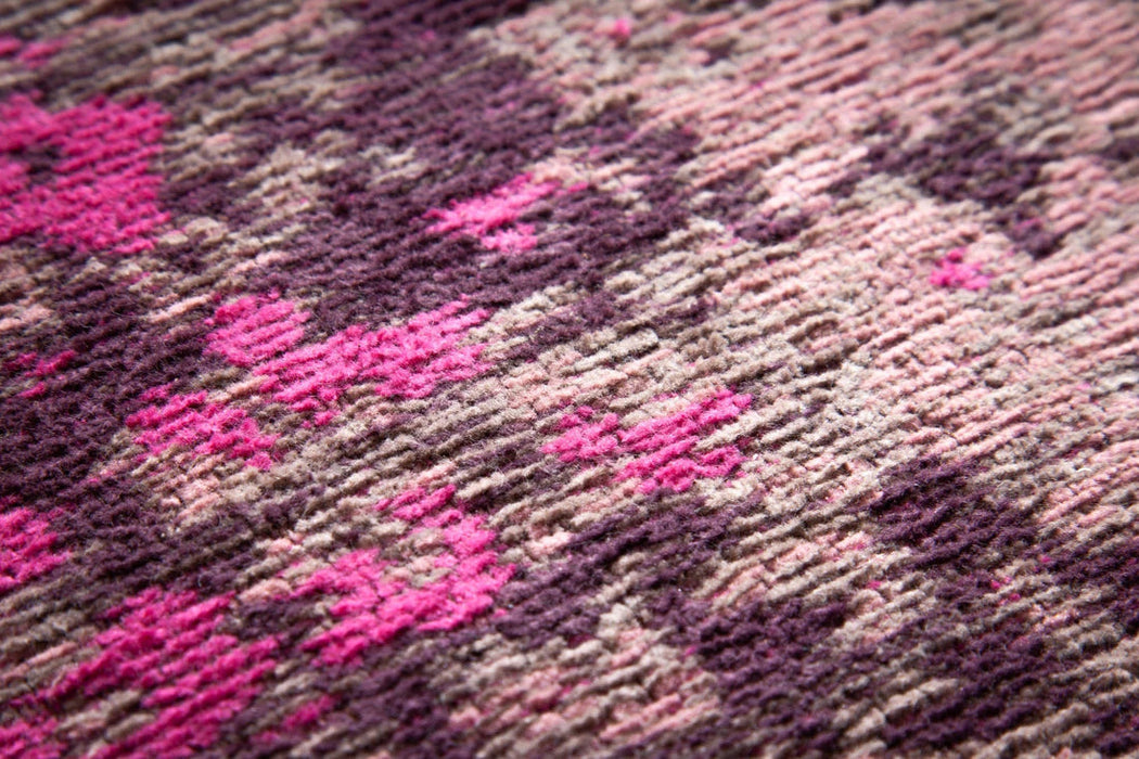 Rug Modern Art Round 150cm Cotton Pink