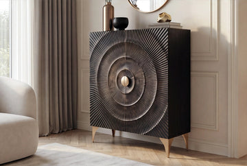 Cabinet Golden Eye 120cm Mango Wood Black