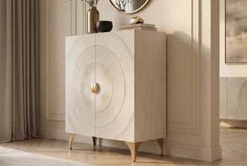 Cabinet Golden Eye 120cm Mango Wood White