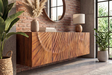 Floating Sideboard Fossil 177cm Mango Wood Brown