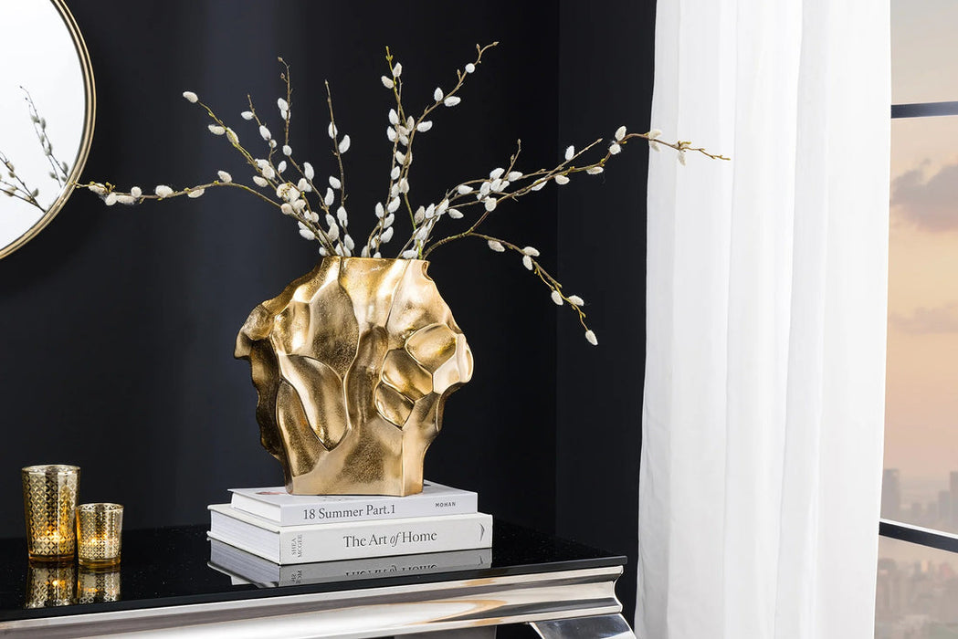 Decorative Vase Flux 30cm Metal Gold