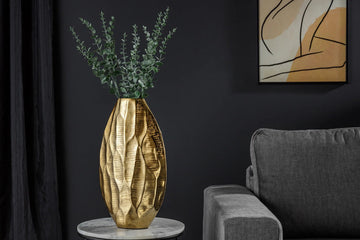 Vase Organic Orient 44cm Metal Gold