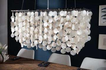 Hanging Lamp Shell Reflections 80cm White