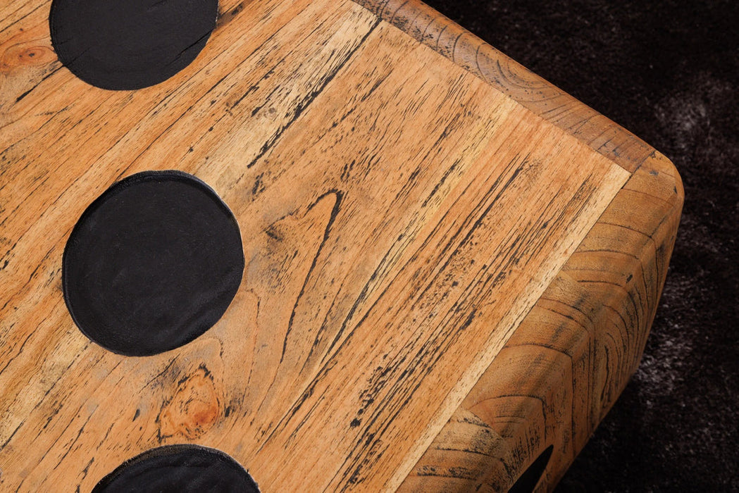 Side Table Cube 41cm Mindi Wood Natural
