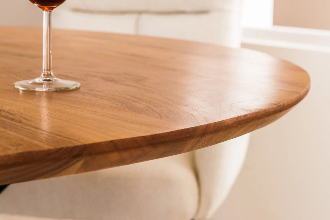 Round Dining Table Galaxie 130cm Acacia Wood Natural