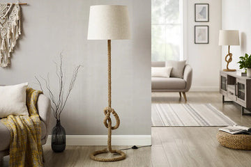 Floor Lamp Seven Seas 156cm Rope Natural